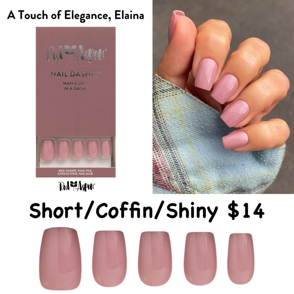 Red Aspen A Touch of Elegance Press-On Nails - Pink